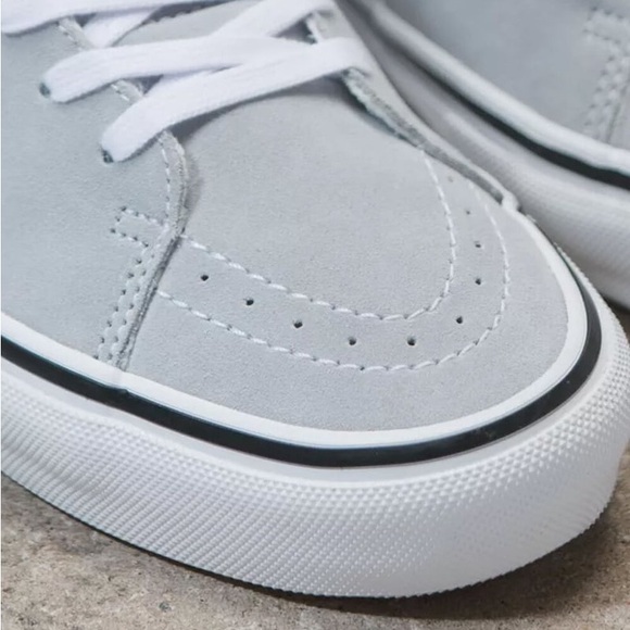 Vans Kids High-Top Sneakers - Gray and White - Picture 4 of 12
